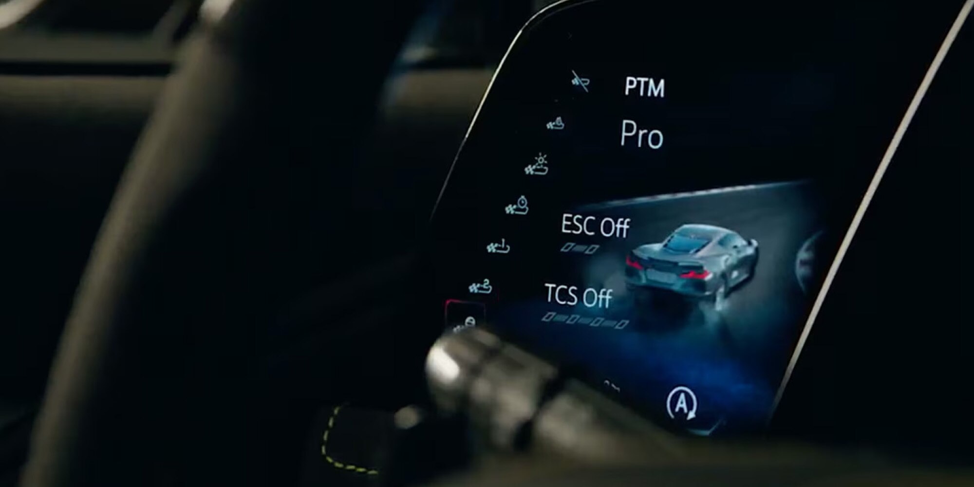 Modo PTM Pro del Corvette ZR1X mostrando control de tracción avanzado